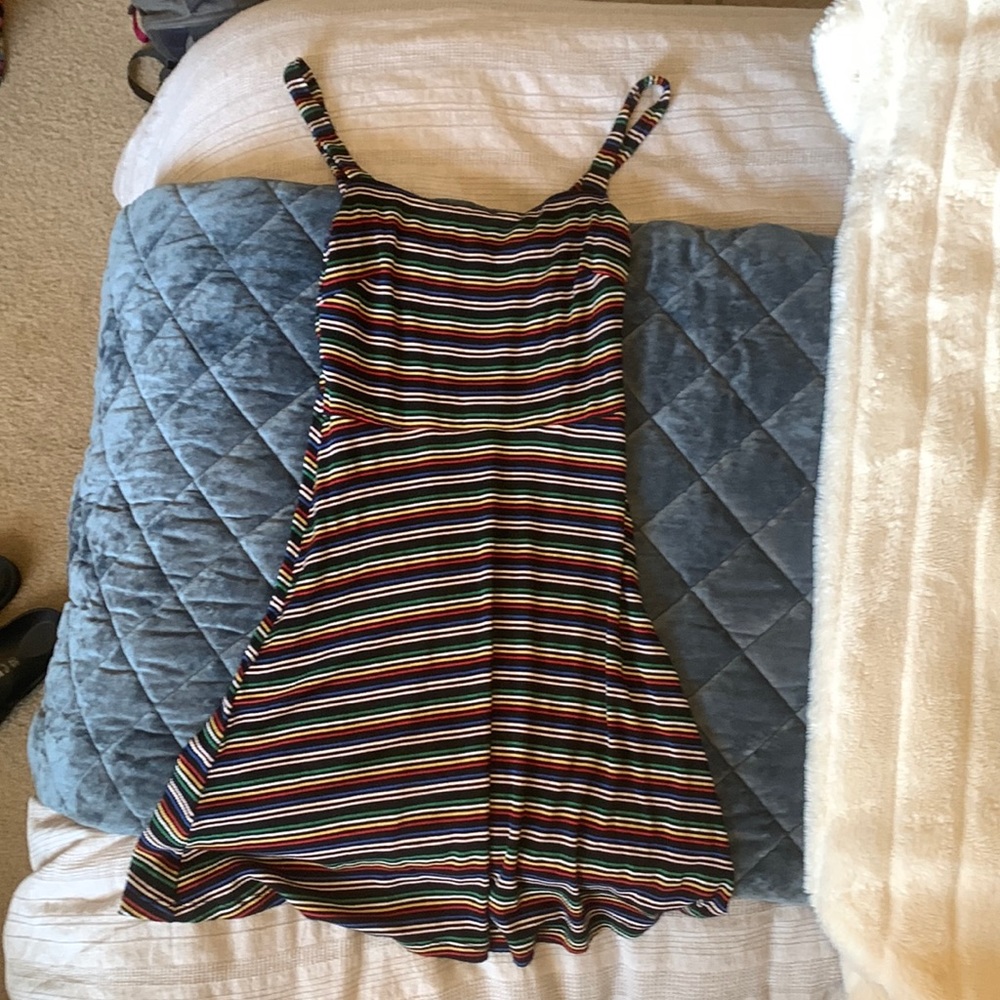 Lush Striped Mini Dress